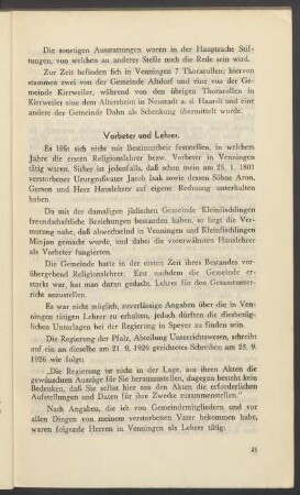 Vorbeter und Lehrer