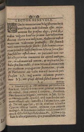 Lector Benevole.