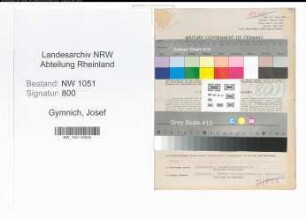 Entnazifizierung Josef Gymnich , geb. 07.06.1903 (Finanzbeamter)