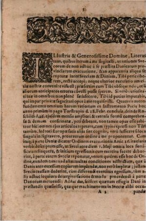 Epistola Amici Ad Amicum De Caussis renascentium dissidiorum Sveco-Danicorum, &c. Scripta