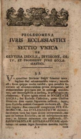 Periocha iurisprudentiae ecclesiasticae moribus Germaniae accommodata