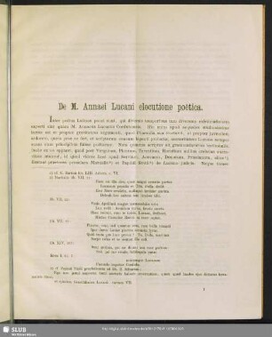 De M. Annaei Lucani elocutione poetica