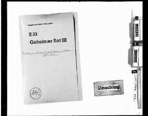 Angelegenheiten der Bundesstaaten: Bildung eines Schiedsgerichts zwischen Regierung und Ständen