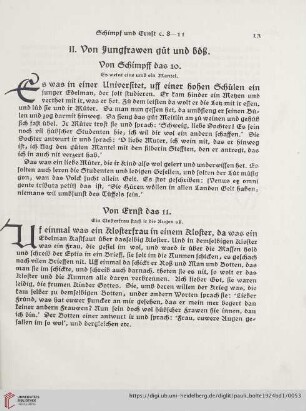 II. Von Jungfrawen gůt und böß