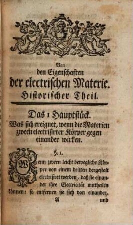 Die Eigenschaften der elektrischen Materie