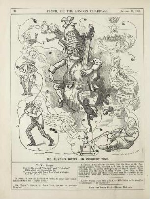 Mr. Punch's notes - in correct time