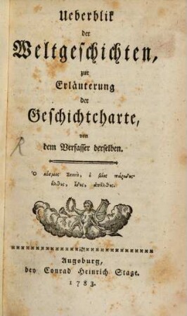 Überblik der Weltgeschichten zur Erläuterung der Geschichtcharte