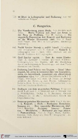 C. Hungarica (Nr. 141-160)