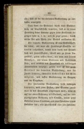 Vortheil und Zweck der italienischen doppelten Buchhaltung; Warum heißt die italenische Buchhaltung die doppelte?