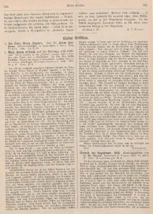 309-314 Kleine Kritiken