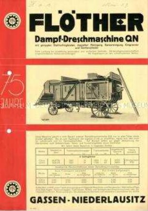 Dampf-Dreschmaschine QN