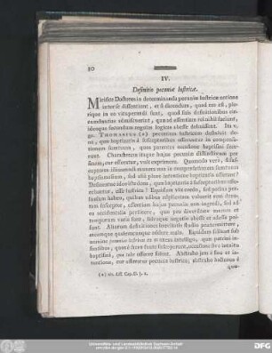 IV. Definitio pecuniae lustricae.