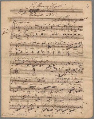 Überall du, arrangiert, pf, op. 105/3 - BSB Mus.Schott.Ha 11149-2