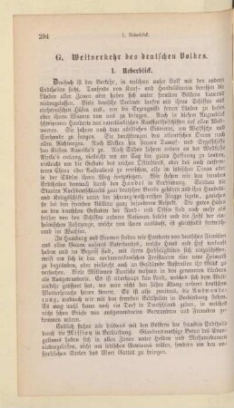 G. Weltverkehr des deutschen Volkes