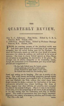 The quarterly review. 174 = No. 347 - 348. 1892