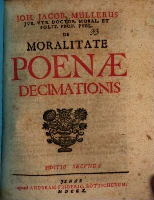 De moralitate poenae decimationis