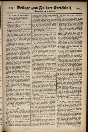 Zweite Ausgabe vom Donnerstag, den 02. Februar 1899.