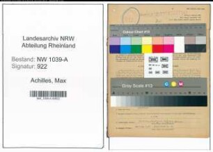 Entnazifizierung Max Achilles , geb. 08.04.1889 (Vertreter)