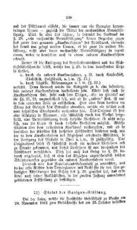 Statut der Savigny-Stiftung : [II. Akademien und Universitäten]