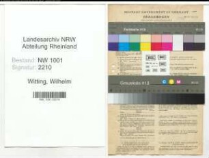 Entnazifizierung Wilhelm Witting, geb. 22.07.1890 (Arbeiter)