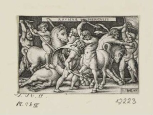 Herkules kämpft mit den Kentauren, Blatt 1 der Folge "Arbeiten des Herkules"