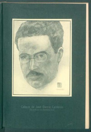 Cabeza de José García Calderón : Dibujada por su hermano Juan