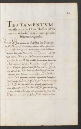 Testament Hermann Schedels