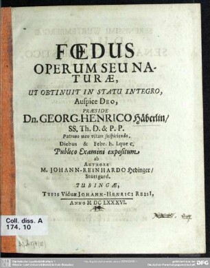 Foedus operum seu naturae, ut obtinuit in statu integro