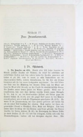Abschnitt IV. Das Frankenreich