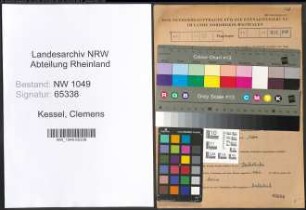Entnazifizierung Clemens Kessel , geb. 06.06.1897 (Landwirt)