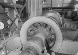 Industrie-Kraftwerk. Maschine 8, Kühlwasserpumpe : Lauta (Niederlausitz). Industrie-Kraftwerk. Maschine 8, Kühlwasserpumpe