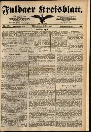 Ausgabe vom Mittwoch, den 30. Dezember 1903.