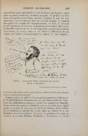 XXVI. - Alexandre Weill proférant de injures. Dessin de Baudelaire