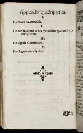 Appendix quadripartita.