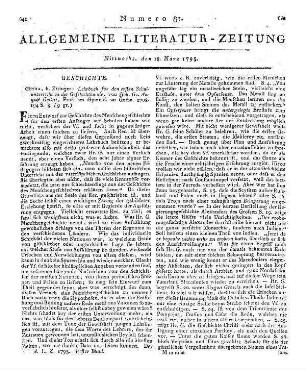 [Sulzer, J. R.]: Carl Delile. Ein Handbuch für junge Knaben. Nach dem franz. bearb. Vom Verf. des Mädchenwerths. Winterthur: Steiner 1794