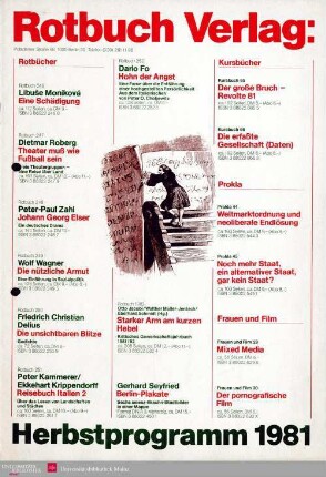 Programmvorschau Rotbuch Herbst 1981