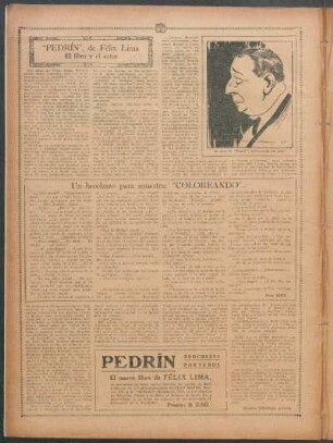 "Pedrín" de Félix Lima : El libro y el autor