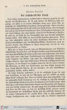 Fünftes Kapitel: Die frühchristliche Kunst