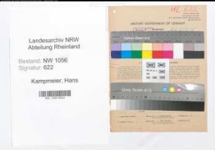 Entnazifizierung Hans Kampmeier , geb. 31.03.1908 (Angestellter)