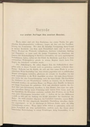 Vorrede zur ersten Auflage des zweiten Bandes.