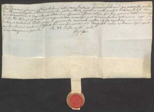 Documentum emancipationis des Leopold Ludwig Marquis von Hoensbroech.