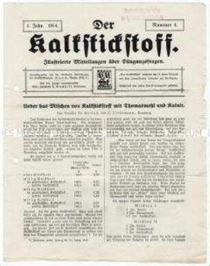 Über die Verwendung von Kalkstickstoff