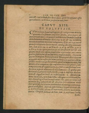 Caput XIII. De Voluptate.