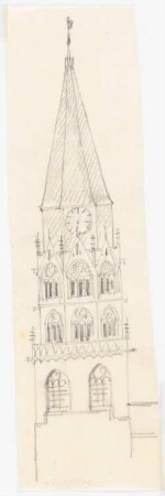 Unzugeordnete Kirchen-Projekte (Skizzen): Kirchturm