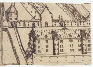 Melsungen, Landgrafenschloss und Kasseler Tor von Norden