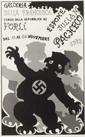 Das bedrückende Bild (Karikatur auf Francisco Franco)
