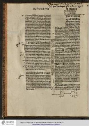 Tertius liber de celo et mundo sic incipit...