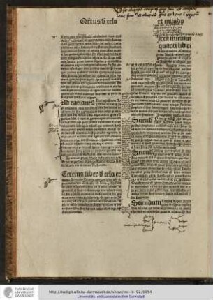 Tertius liber de celo et mundo sic incipit...
