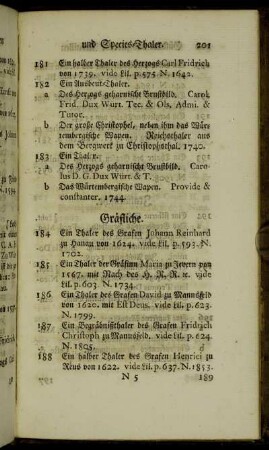 Gräfliche. - Italiänische. - Schweizerische. - Holländische.
