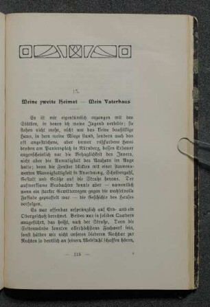 13. Meine zweite Heimat - Mein Vaterhaus